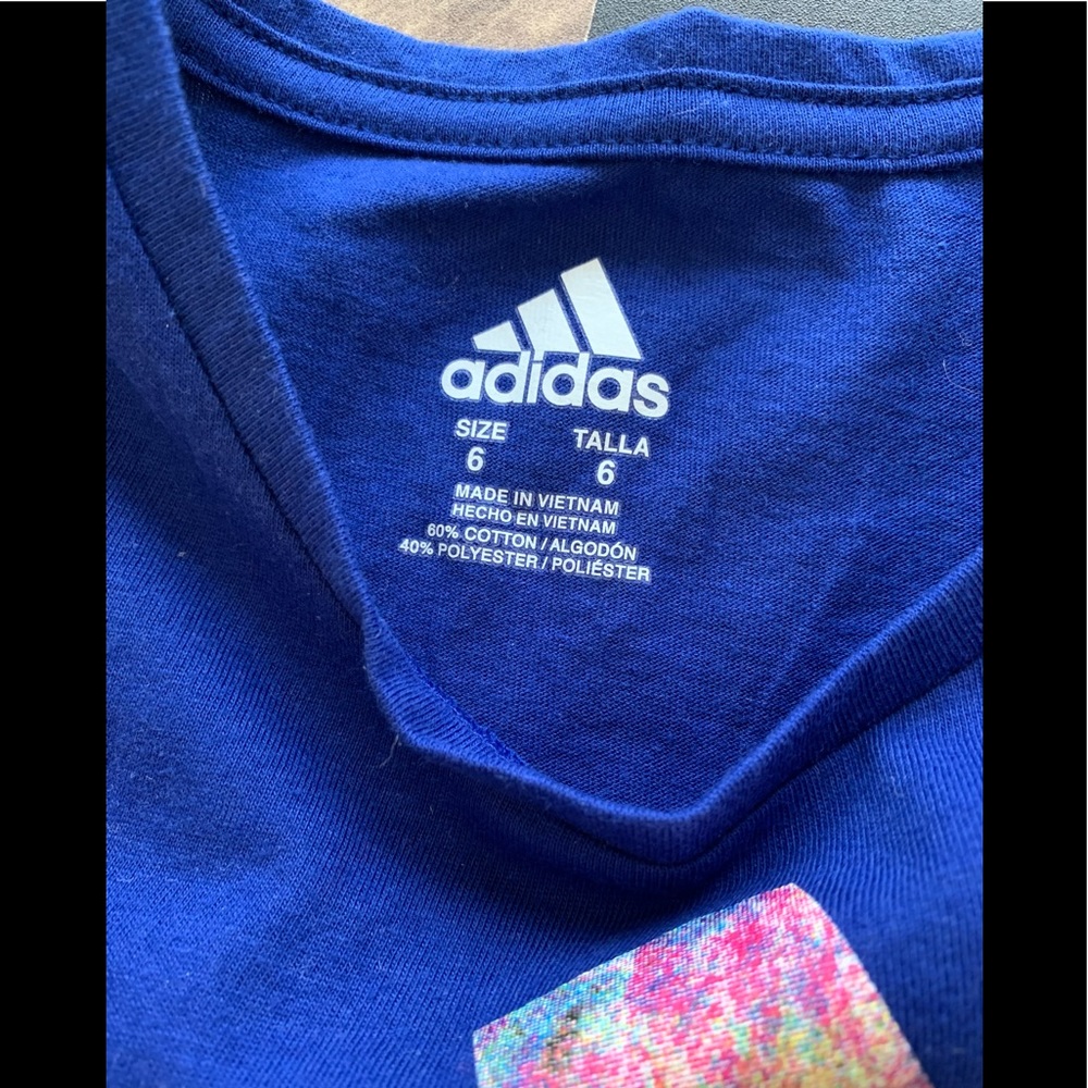 Adidas Shirt. Size 6. NEW - Picture 4 of 6